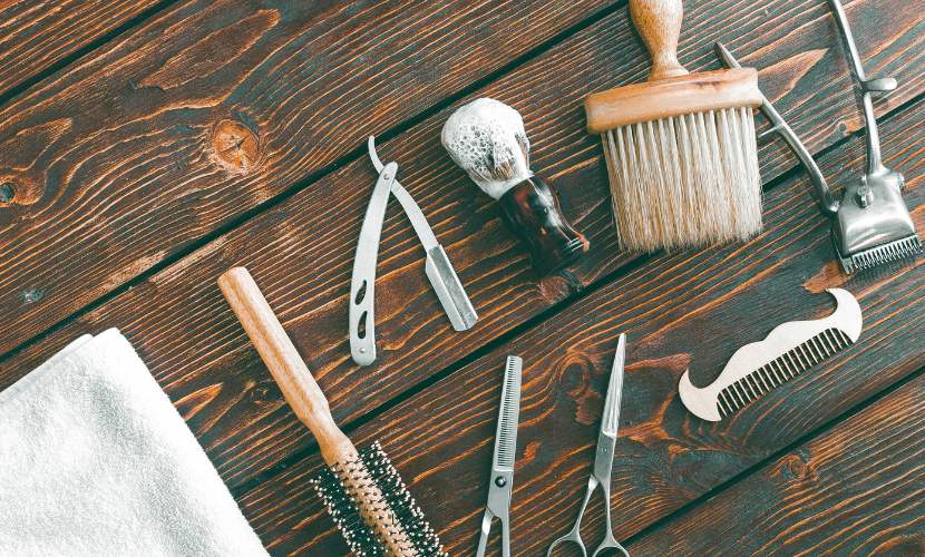 Infaltables productos de una barbería