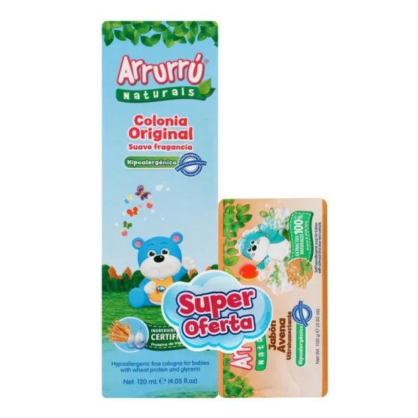 Arrurrú Set de Colonia para Bebés + Jabón en Barra de Avena - Image 2