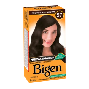 Bigen Tinte Permanente en Polvo  Negro Suave Natural 57