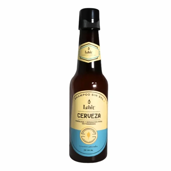 Lehit Shampoo Cerveza sin Sal ni Parabenos Fortaleza Reparación