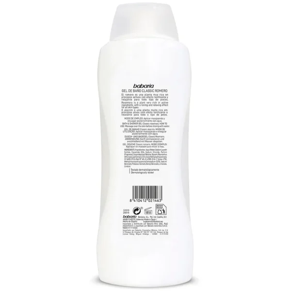 Babaria Gel de Baño Classic Romero - Image 2