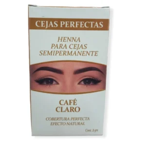 henna para cejas semiPermanente cafe claro x 2gr