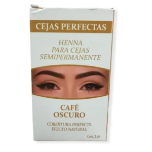 henna para cejas semiPermanente cafe oscuro x 2gr