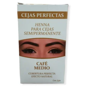 henna para cejas semiPermanente cafe medio x 2gr