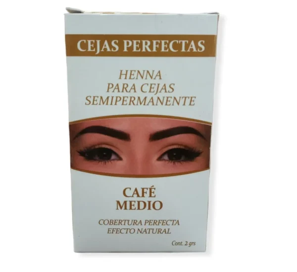 henna para cejas semiPermanente cafe medio x 2gr