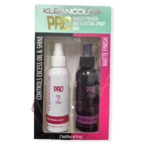 Kit Primer Y Finalizador Mate Spray De Maquillaje Kleancolor