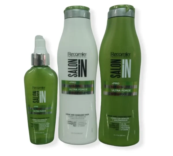 Recamier  Kit Shampoo+Acondicionador+Serum Ultra Force