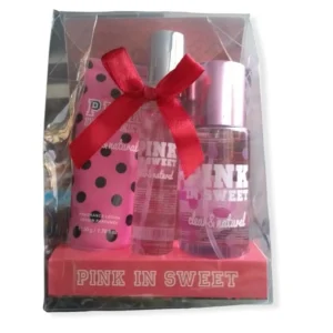 Kit Splash Y Crema Clear & Natural Pink X 3 Unds