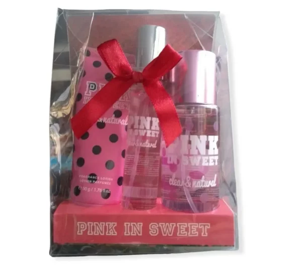 Kit Splash Y Crema Clear & Natural Pink X 3 Unds