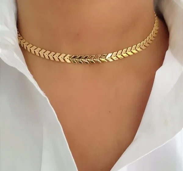 Collar Gargantilla Oro Golfi