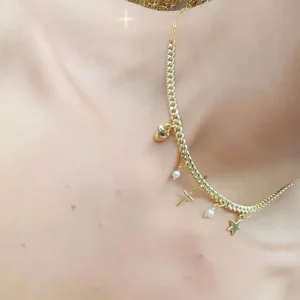 Collar Gargantilla Dijes Oro Golfi