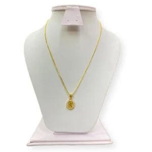 Collar Dije Virgen Pequeño Rodio
