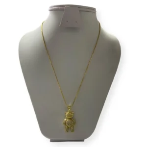 Collar Dije Oso Brillante Rodio