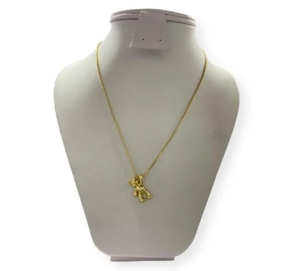 Collar Oso Pequeño Rodio