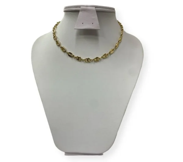 Collar Cadena Tejido Especial Rodio