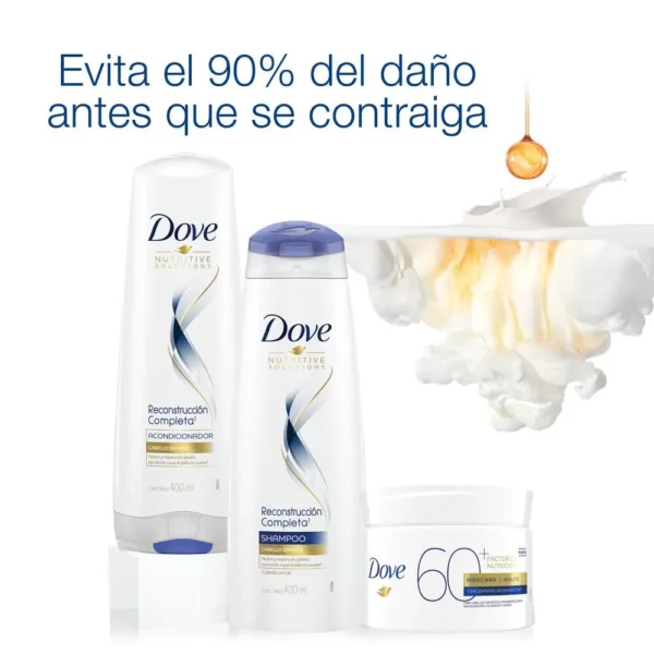 Dove Shampoo Reconstrucción Completa 400 ml - Image 4