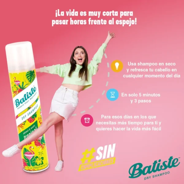 Batiste Shampoo Seco X 200ml - Image 4