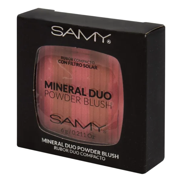 Samy Rubor Compacto Mineral Dúo Powder Blush - Image 2