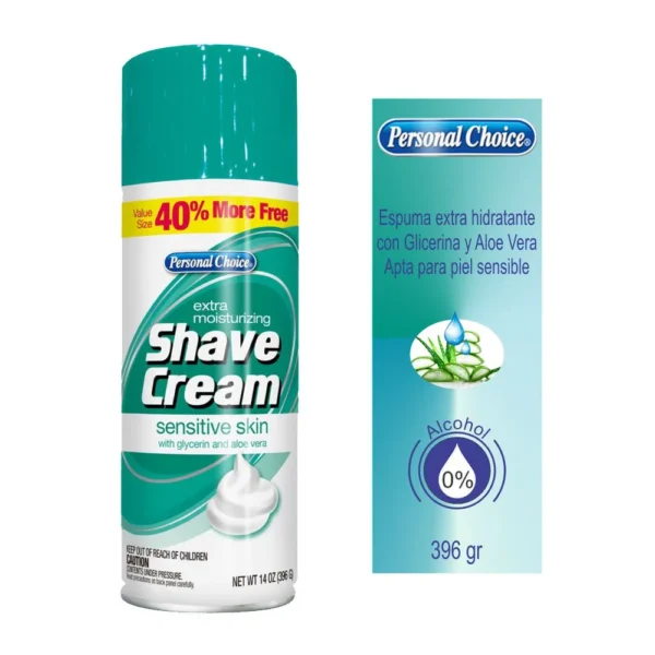 Personal Choice Crema de Afeitar para Piel Sensible