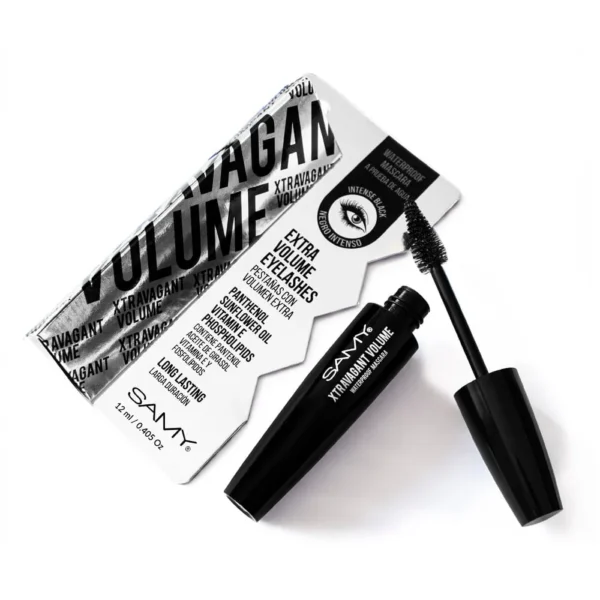 Samy Máscara de Pestañas Prueba de Agua Xtravagant Volume 12 mL