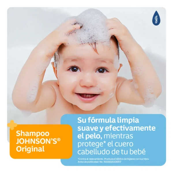 Shampoo Bebé JOHNSON'S Original 400 ML - Image 5