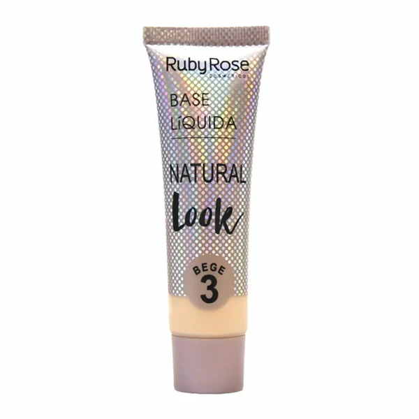 RUBY ROSE Base Facial Base Líquida Natural Look Beige 3 Ref. G2