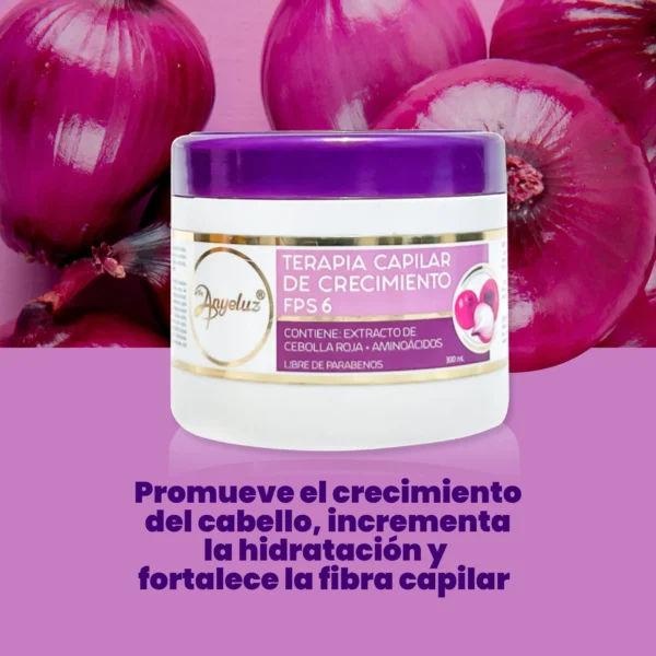 Anyeluz Terapia Capilar de Crecimiento Cebolla Roja FPS 6 - Image 2