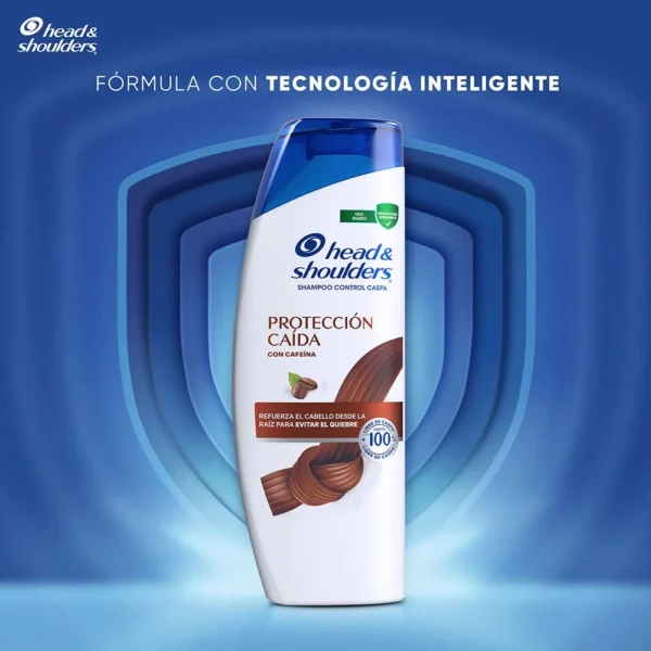 Shampoo Head Shoulders Proteccion Caida con Cafeina Control Caspa Champu Head and Shoulders 375 ml - Image 2