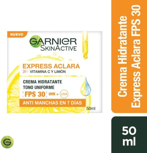 Crema Garnier Vitamina C Express Aclara 50 ml