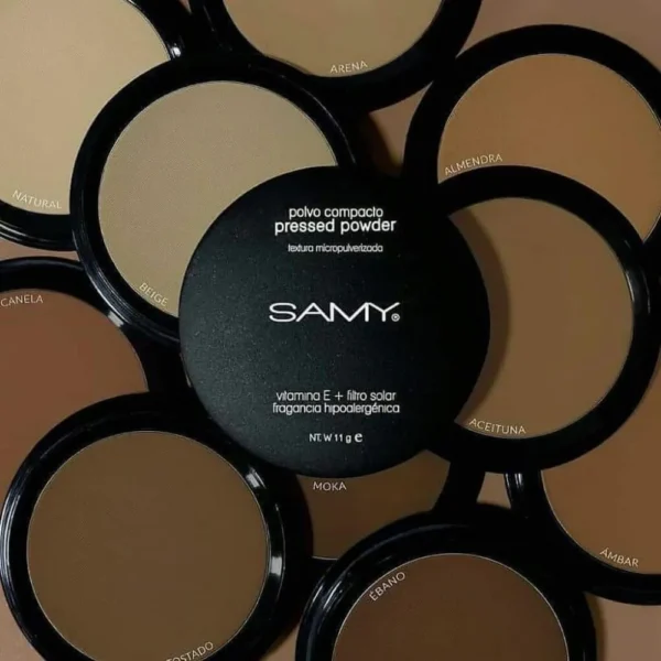 Samy Polvo Compacto Textura Micropulverizada Tono Arena - Image 3
