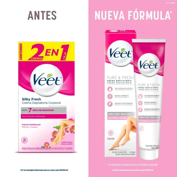 Veet Crema Depilatoria Corporal Pure & Fresh - Image 2