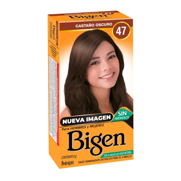 Bigen Tinte Capilar en Polvo 47 Castaño Oscuro