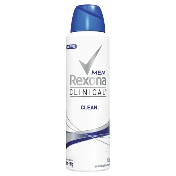 Desodorante Rexona Aerosol Men Clean 150ml - Image 2