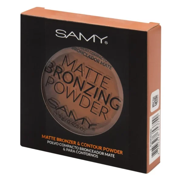 Samy Polvo Compacto Bronceador Mate No.01 Sunkissed 11.5 g - Image 2