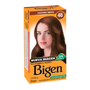Bigen Tinte Capilar Permanente en Polvo Tono  Castaño Medio 46