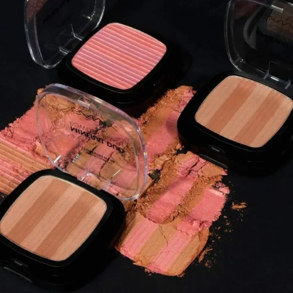 Samy Rubor Compacto Mineral Duo Powder Blush Tono Pink Rosas - Image 2