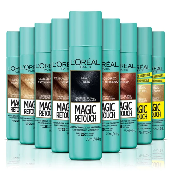 Loreal Paris-Magic Retouch Retoque de raíz Spray Negro - Image 7