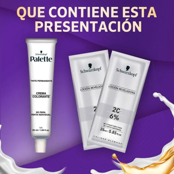 Palette Tinte Permanente Intensive Color Creme Chocolate Oro 6-60 - Image 3