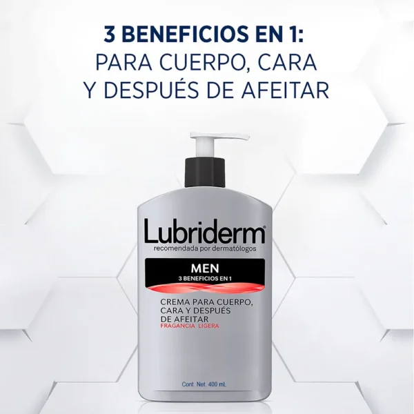Crema Corporal LUBRIDERM For Men 400 ML - Image 3