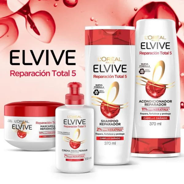 Elvive Shampoo Reparador + Acondicionador Reparador - Image 5