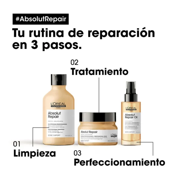LOréal Mascarilla Reparadora  Cabello Dañado Absolut Repair - Image 6