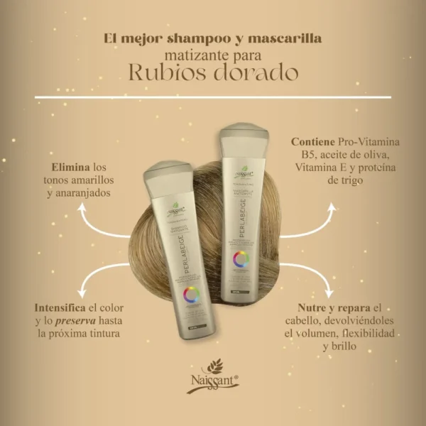 Naissant Shampoo Matizante Tono Perla Beige - Image 5
