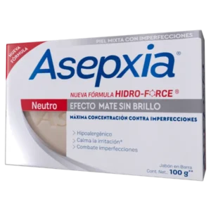Asepxia Jabón en Barra Neutro Efecto Mate sin Brillo