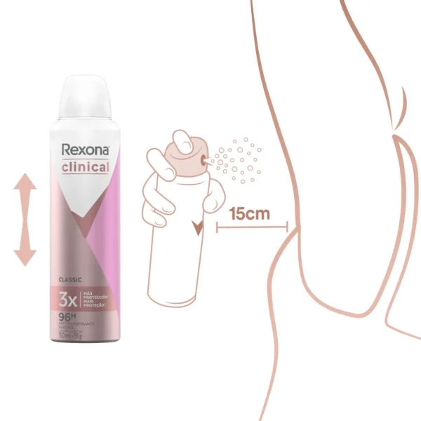 Rexona Desodorante Clinical Expert Classic en Aerosol - Image 5