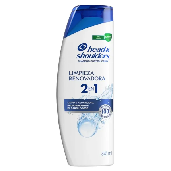 Shampoo Head Shoulders Limpieza Renovadora Control Caspa 2 en 1 Champu Head and Shoulders 375 ml - Image 7