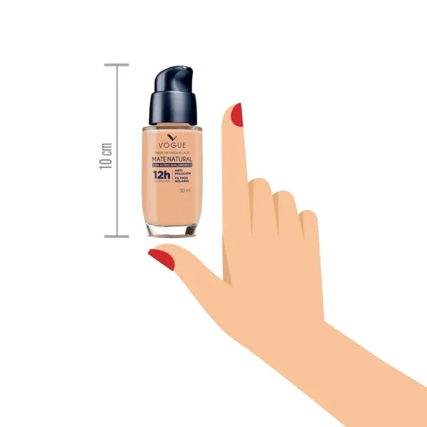 Vogue Base de Maquillaje Mate Natural Gitano - Image 3