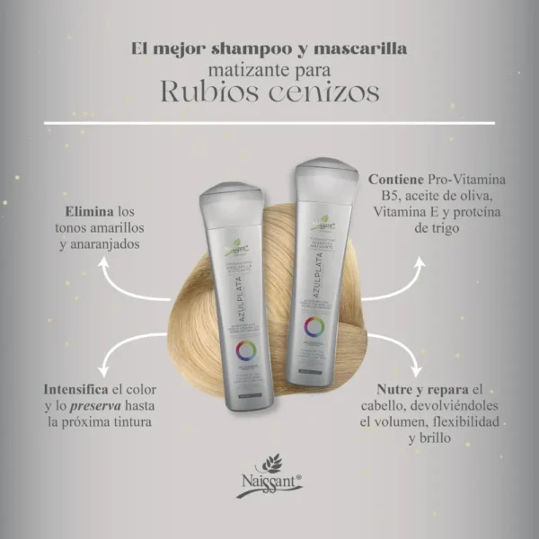 Naissant Shampoo Matizante Azul Plata - Image 5